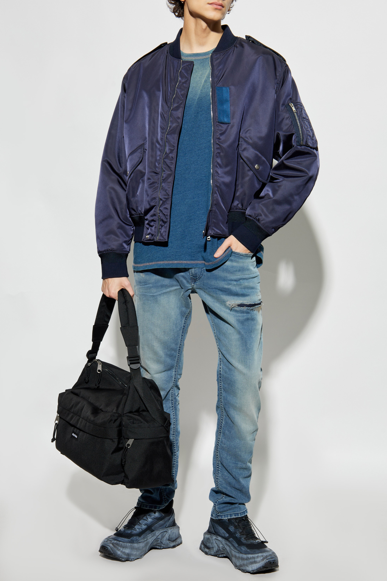 ★DIESEL★ T-Box R11 T-Shirt Blue A161860GIAU01 A161860GIAU0 Diesel T-Boxt-R11 T-Shirt - Blue - Men | A161860GIAU01